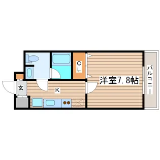 In-Towner木町【2階】の間取り
