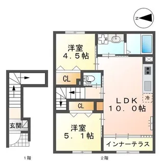 グラン レセルバ浦和【2階】の間取り