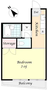 シティパル【1階】の間取り