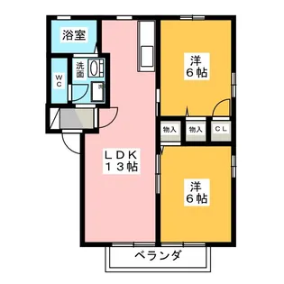 コゥジィコート【2階】の間取り