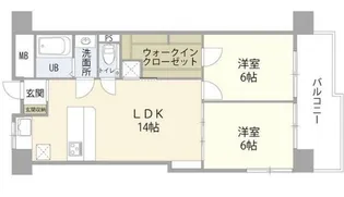 レック芝公園マンション【4階】の間取り