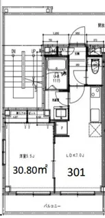 ヴィレッタ狭山【3階】の間取り