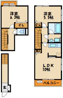 サージェ林 I・Bの間取り