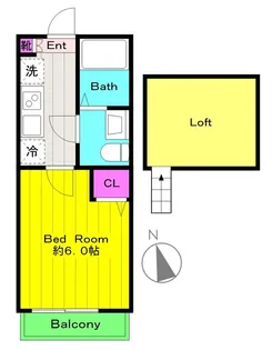 ヴァンベール生田【2階】の間取り