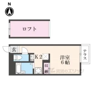 LOFTY小桜【1階】の間取り