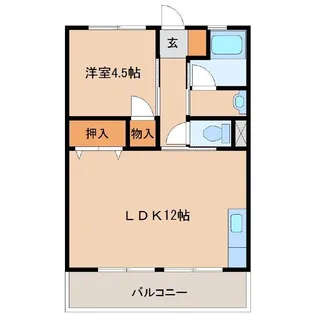 サニーコート(恒久)【2階】の間取り