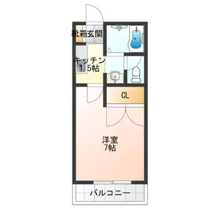 アベニュー中加賀屋【1階】の間取り