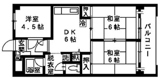 ペルリーノ武蔵関【1階】の間取り