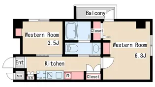 エヌエムキャラントドゥ【3階】の間取り