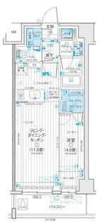 パレステージ杉並松庵【3階】の間取り