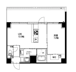 市ヶ谷仲之町ヒルズウイング South棟【6階】の間取り