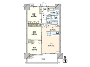 ウエリス南千住【11階】の間取り