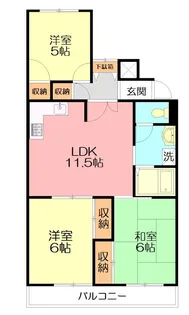 栢山アーバンライフ【2階】の間取り