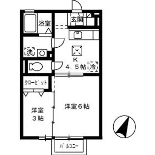 マティエールAOYAMA【1階】の間取り
