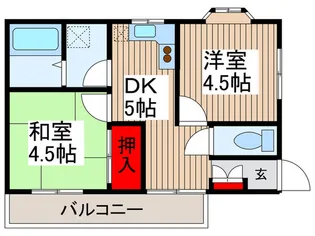 コ-ポ上木崎【2階】の間取り