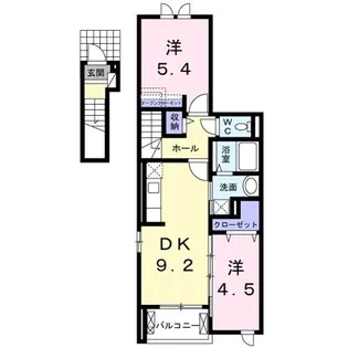 コラール【2階】の間取り