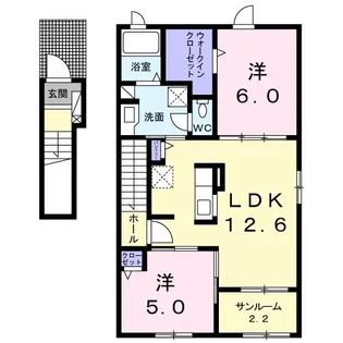 アヴァンティ【2階】の間取り