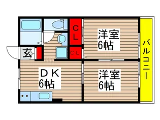 サンコーポB【1階】の間取り