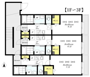 パルテール吉祥寺【2階】の間取り