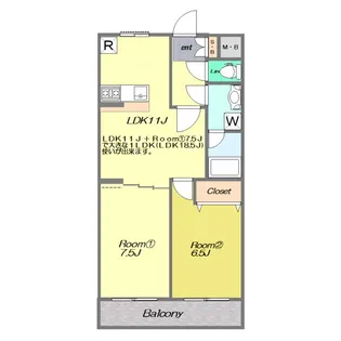 フィレオ・ベルツリー【3階】の間取り