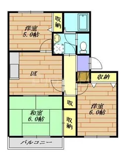 アビタシオン大和田B棟【2階】の間取り