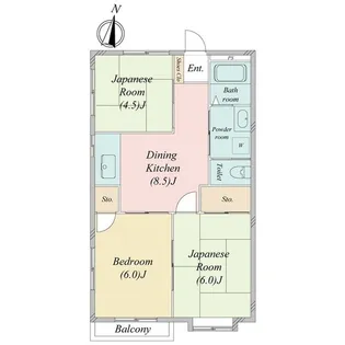 成瀬が丘ホワイトテラス【2階】の間取り