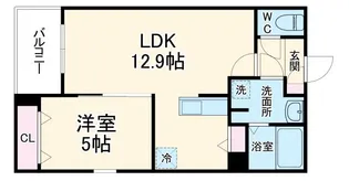 ジーメゾン今伊勢セレナ【3階】の間取り