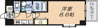 LOWLANDS西天満【6階】の間取り