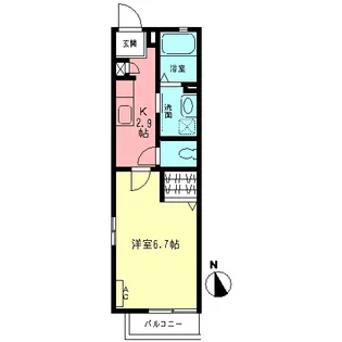 Kウィンズ【2階】の間取り