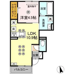 アルカンシェル【1階】の間取り