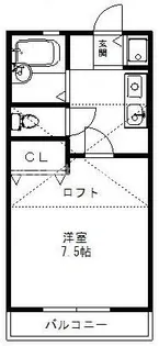 オネスティ赤塚I【2階】の間取り