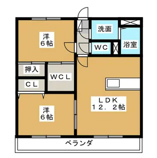 グランドゥール【2階】の間取り