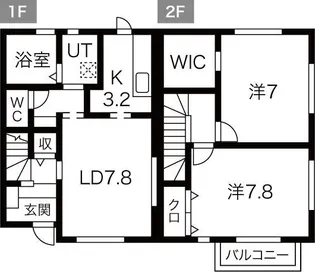エスティーハウス【1階】の間取り