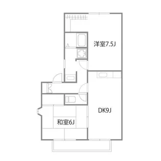 フレマリール桜ヶ丘B【1階】の間取り