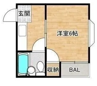 CABIN ABIKO WEST【1階】の間取り