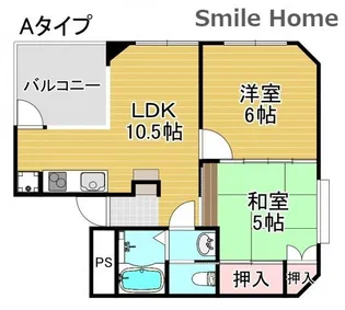ウインズコート【2階】の間取り