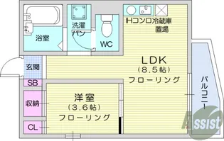 グローリィハイツNO.5【2階】の間取り