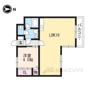 リバーヒル勧学【1階】の間取り