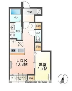 ソレアードII【1階】の間取り