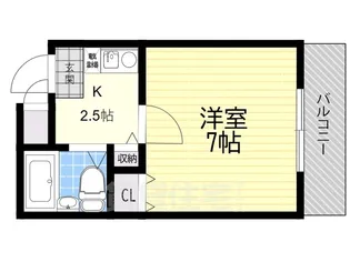 サンハイツ【2階】の間取り