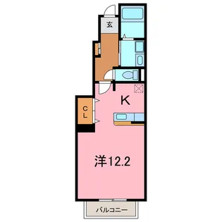 サンライズ芳川II【1階】の間取り