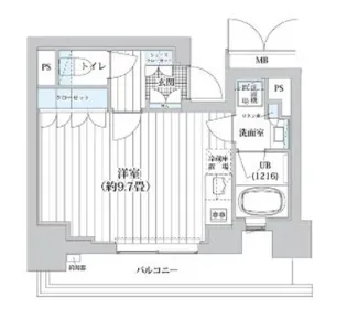 ライオンズフォーシア清澄白河【11階】の間取り