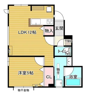 BRUNO【1階】の間取り