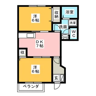 ベル・エトワール B【1階】の間取り