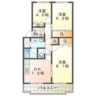 フィオーレマキ【4階】の間取り