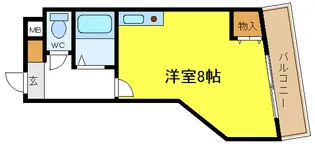 ピュアシティKIRE【6階】の間取り