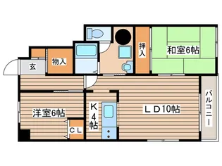 マンション天方39【3階】の間取り