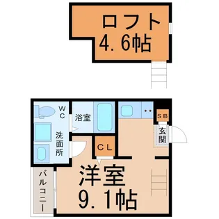 RoRoナルミ【1階】の間取り