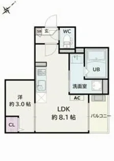 Jack mikawaanjohigashiI【2階】の間取り