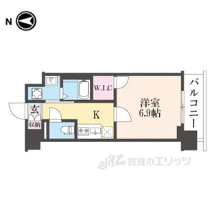 プラシード京都【7階】の間取り